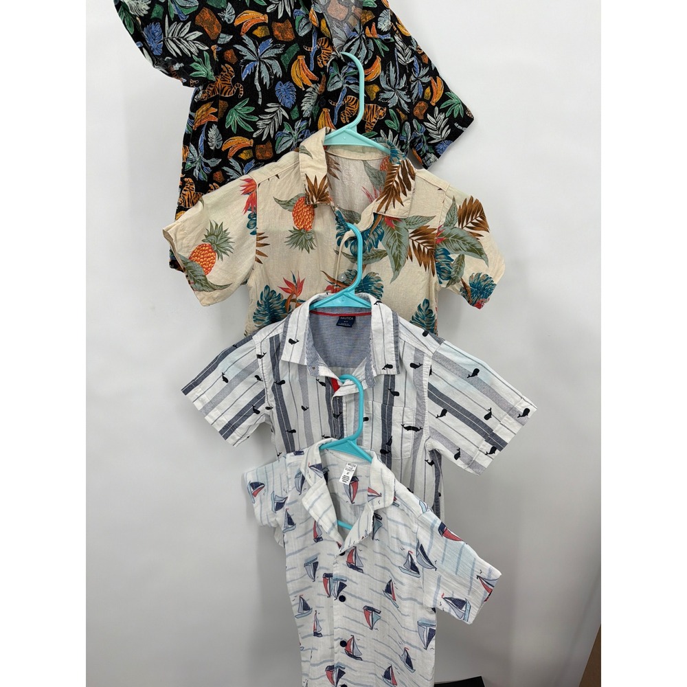 Boys 4T Shirt Bundle of 4 Cruise Beach Resortwear Tropical - Picture 2 of 8